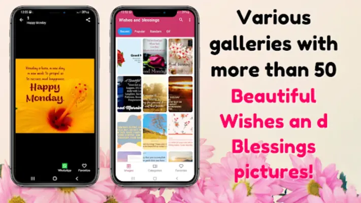 Daily Wishes and Blessings Gif android App screenshot 1